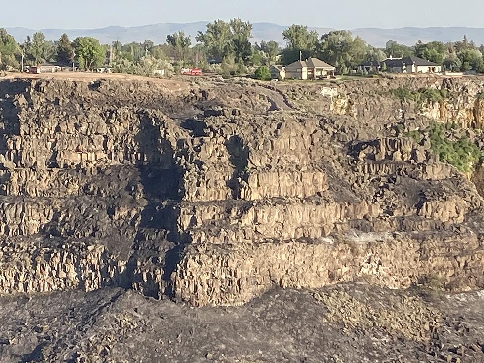 Fire in Canyon Near Pillar Falls