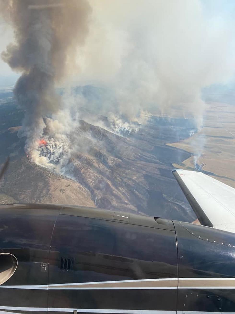 Fire Burning Southwest of Pocatello