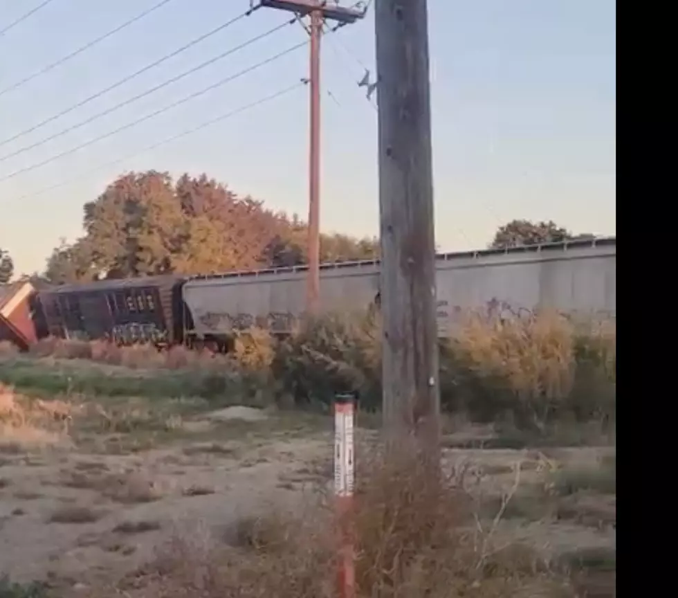 Derailed Train Blocking Hankins Road in Twin Falls