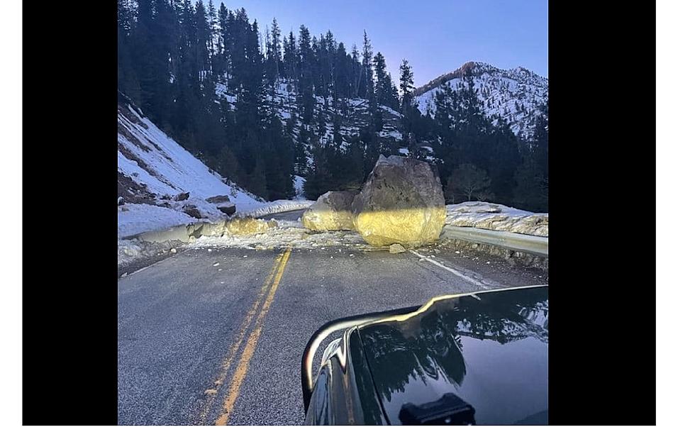 Massive Boulder Closes Idaho Road