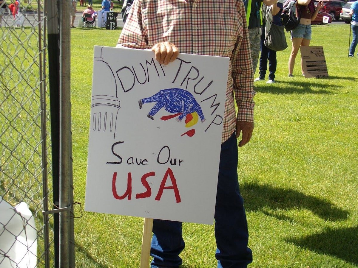 An Immigrant Mocks Idaho No Kings Rally