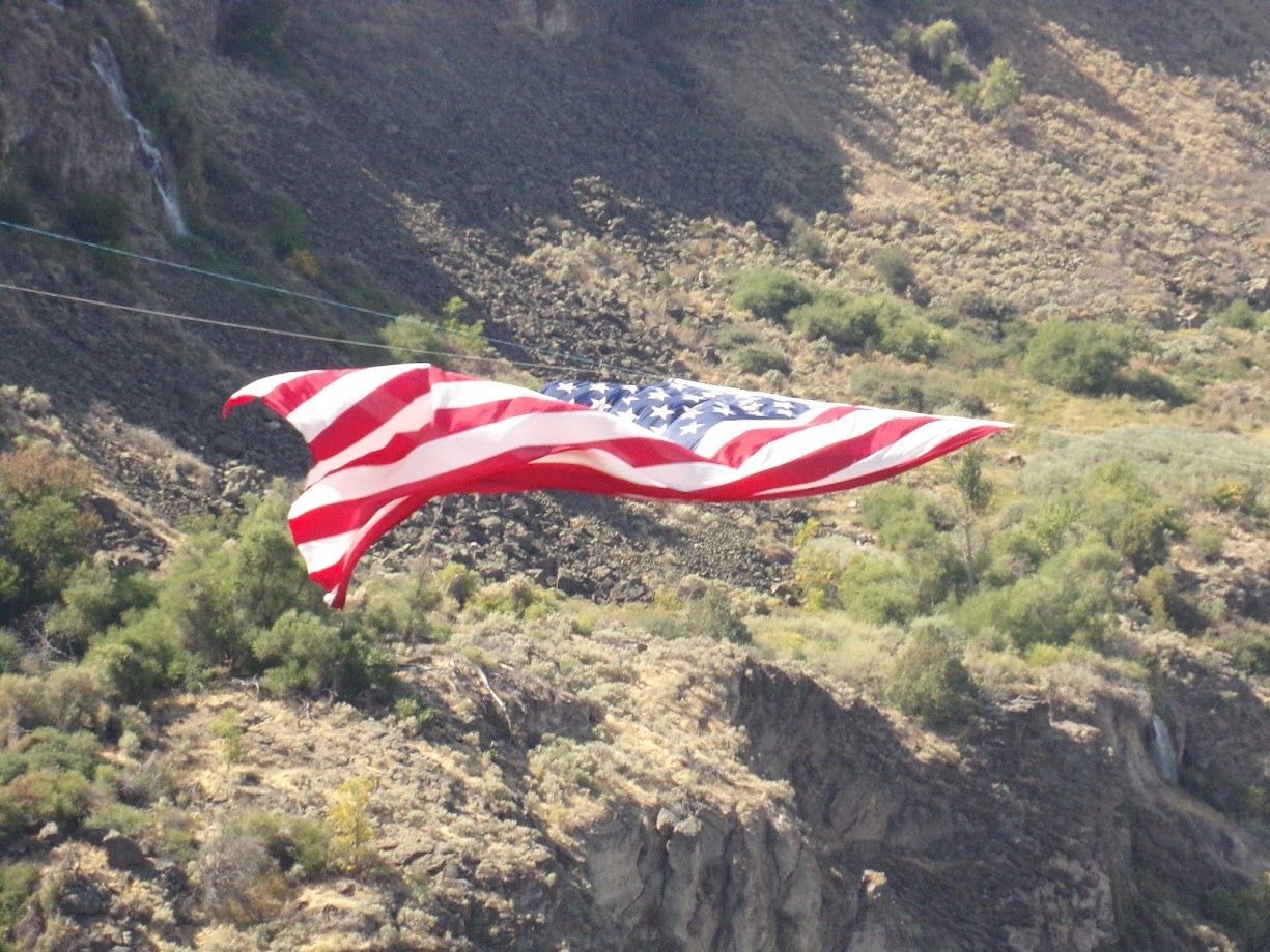 Just How Big is the Flag Over the Snake River Canyon?