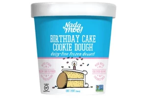 NadaMoo! Dairy-Free Frozen Dessert, Birthday Cake Cookie Dough