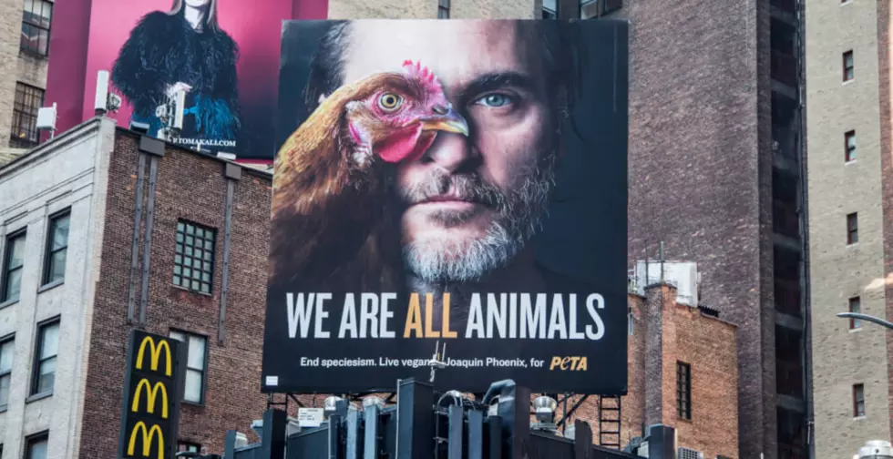 Joaquin Phoenix’s Ad Campaign for PETA, “Live Vegan” is No Joke
