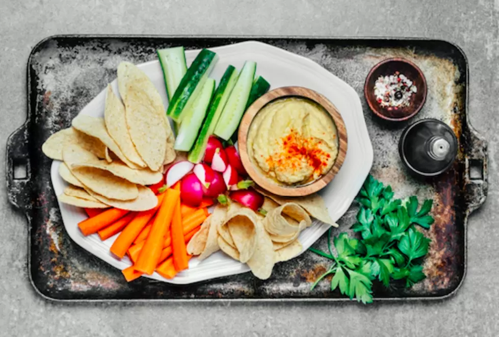 Hummus And Olive Crudité With Vegetables