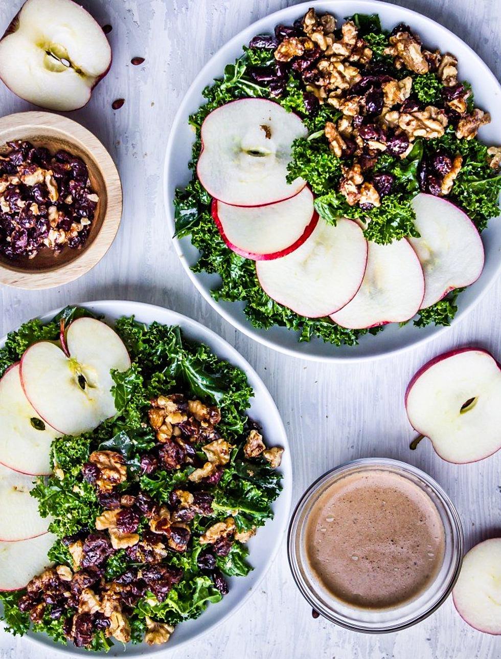 Walnut and Cranberry Kale Salad to Rev Your Metabolism