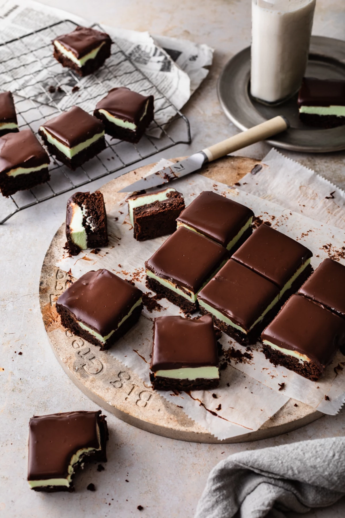 Irish Cream Brownies with Mint and Chocolate for St. Patty’s Day | The Beet