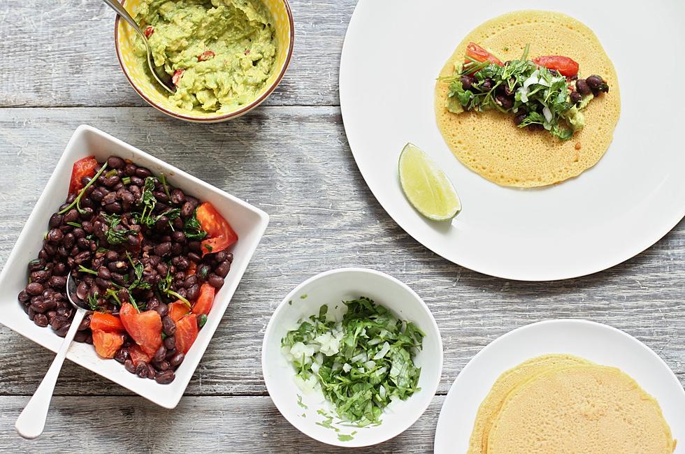 Gluten-Free Tortillas with Fresh Salsa, Beans, and Guacamole