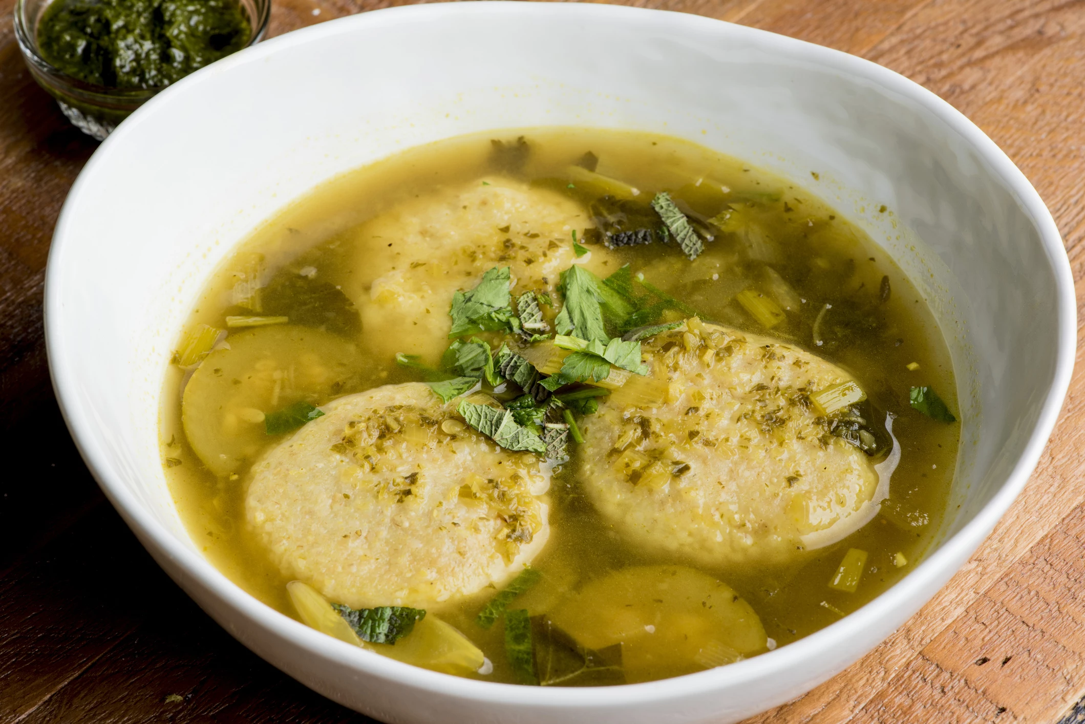 Vegetarian Matzo Ball Soup - Meatless Passover Soup