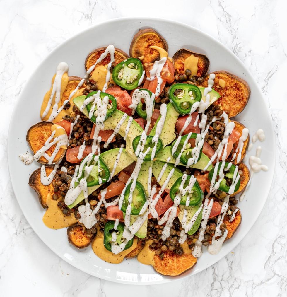 Oil-Free, Gluten-Free, &#038; Vegan Sweet Potato Nachos