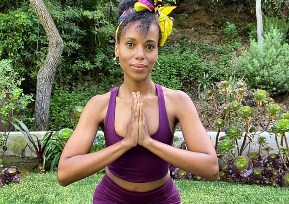 Take Kerry Washington’s Yoga Class from Her Zen Garden and Feel Better