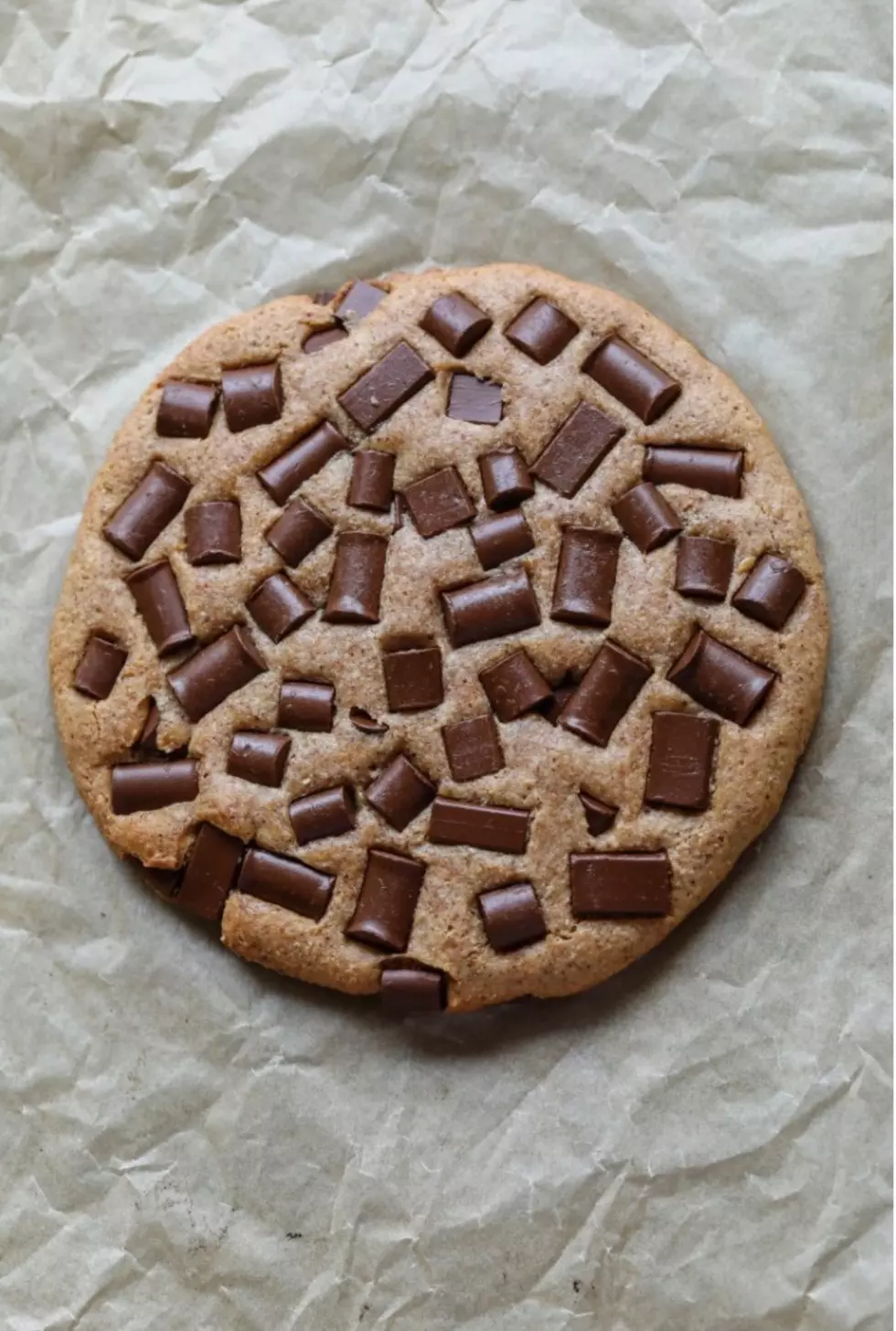 Vegan Recipe: Giant Almond Flour Chocolate Chip Cookie