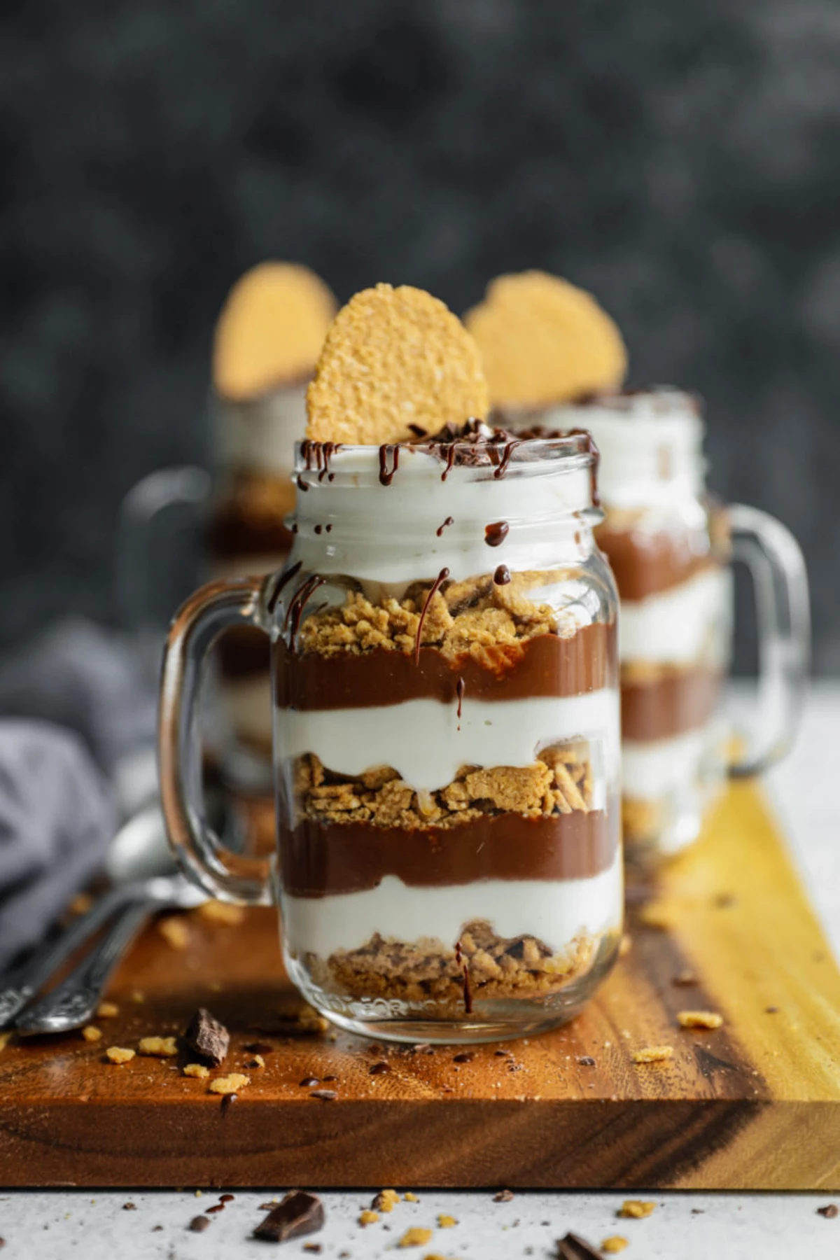 The Perfect Summer Dessert Vegan S'mores Yogurt Parfait