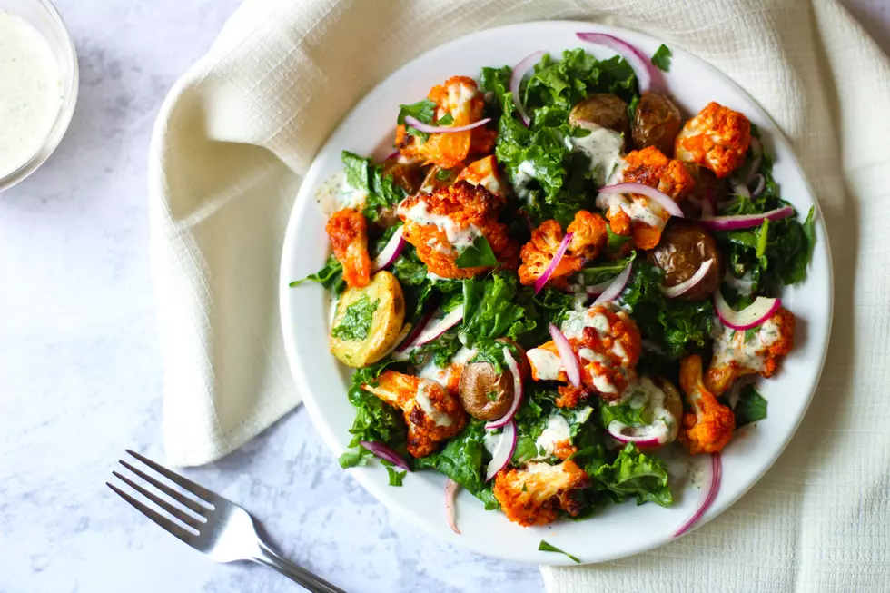 What We&#8217;re Cooking: Buffalo Cauliflower Kale Salad