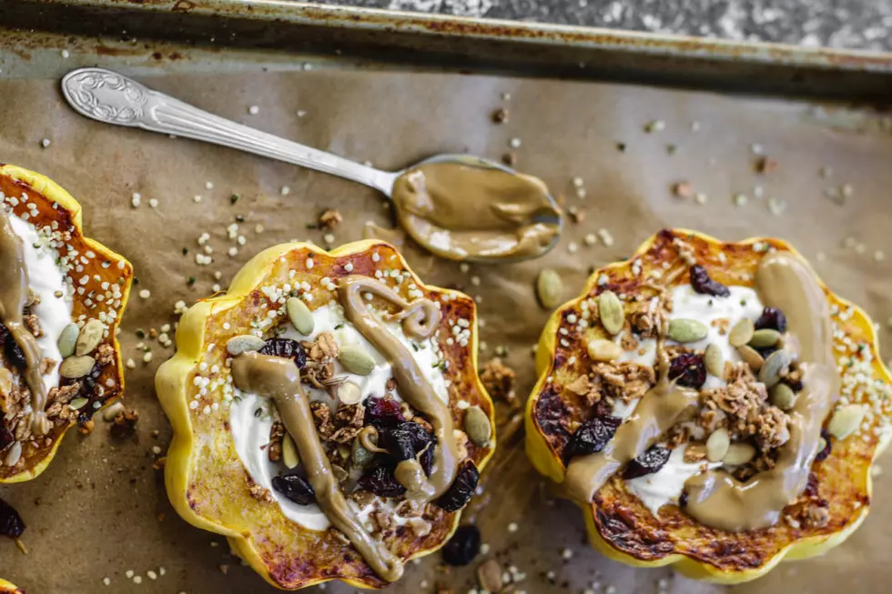 Healthy Vegan Breakfast Recipe: Stuffed Squash Topped with Superfoods