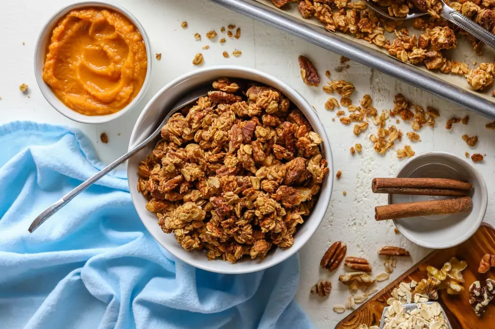 Fall-Festive Breakfast Recipe: Healthy Sweet Potato Spiced Granola