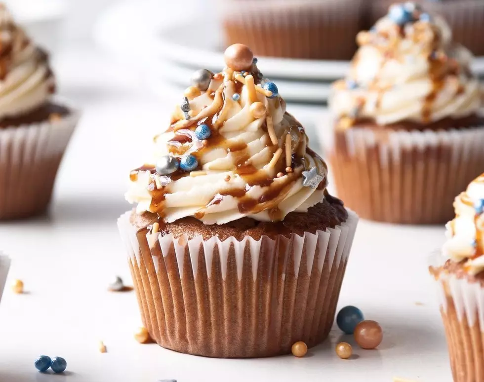 Dessert Recipe: Vegan Toffee Cupcakes Drizzled with Salted Caramel Sauce