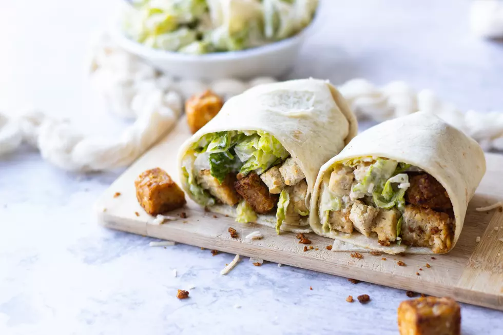 Dairy-Free Caesar Salad Tempeh Wrap