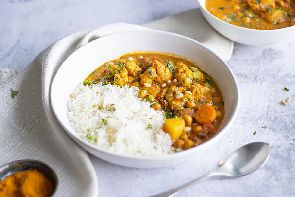 Loaded Vegetable and Chickpea Curry