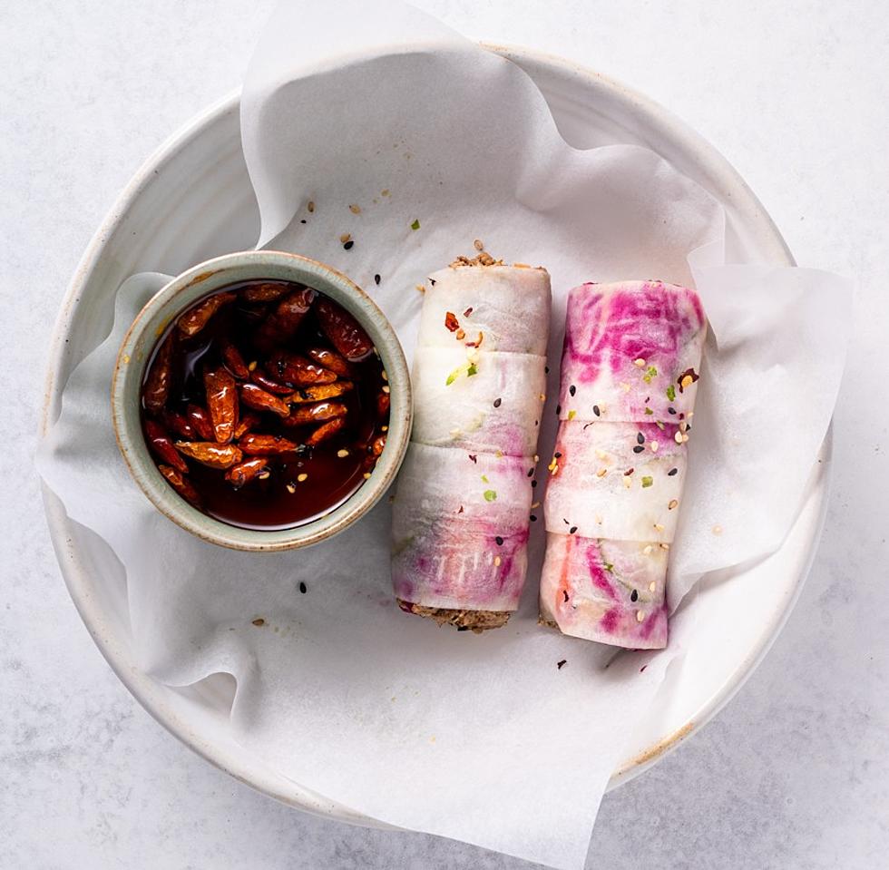 Daikon Thai Rolls by Russell James aka &#8216;The Raw Chef&#8217;