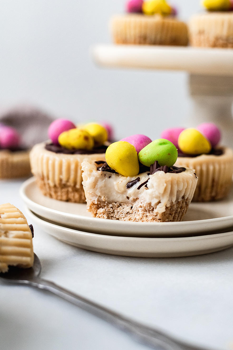 Vegan Gluten-Free Mini Cheesecakes for Easter