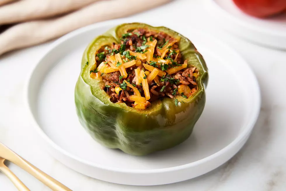 Vegan Stuffed Veggie Peppers with Meatless Crumbles