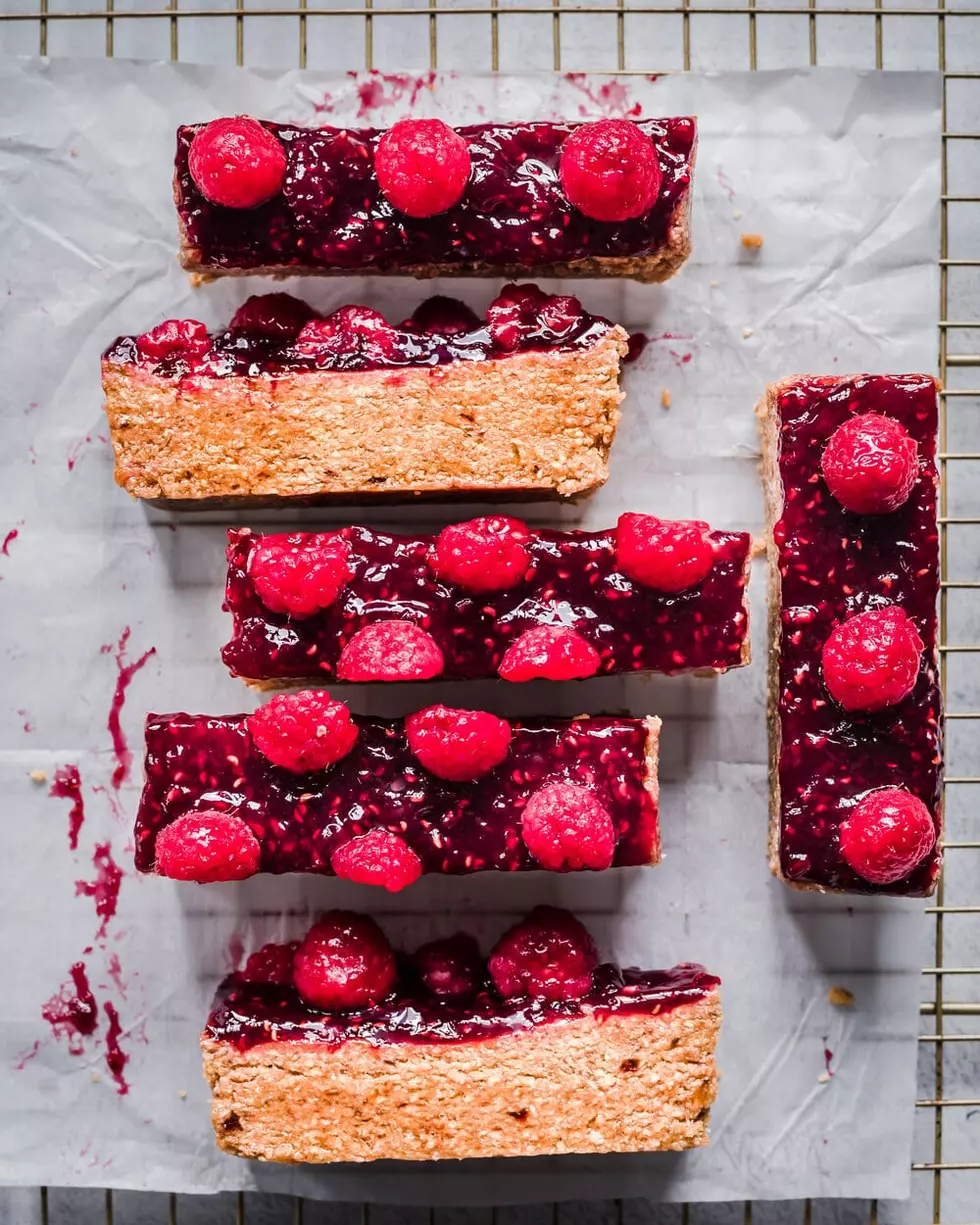 No-Bake Vegan, Gluten-Free Peanut Butter and Jelly Bars