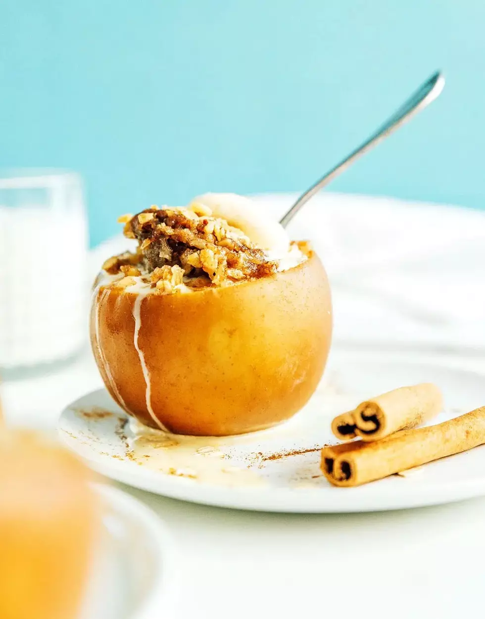 Easy Vegan Slow Cooker Stuffed Apples