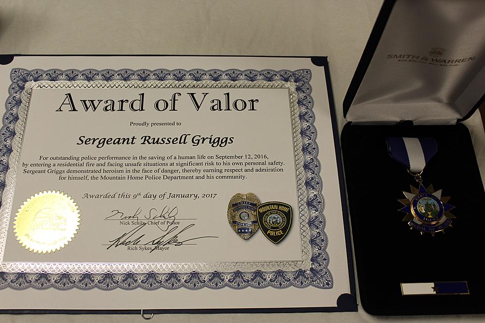 Mountain Home Police Sergeant Awarded Medal of Valor