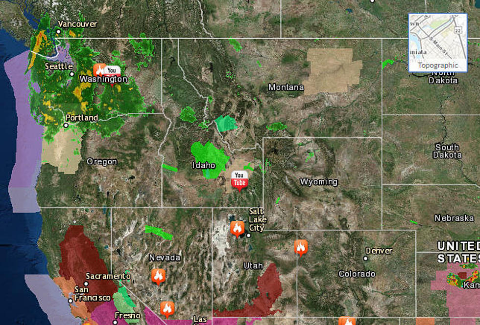 Map Shows Where All Current Wildfires Are In Idaho