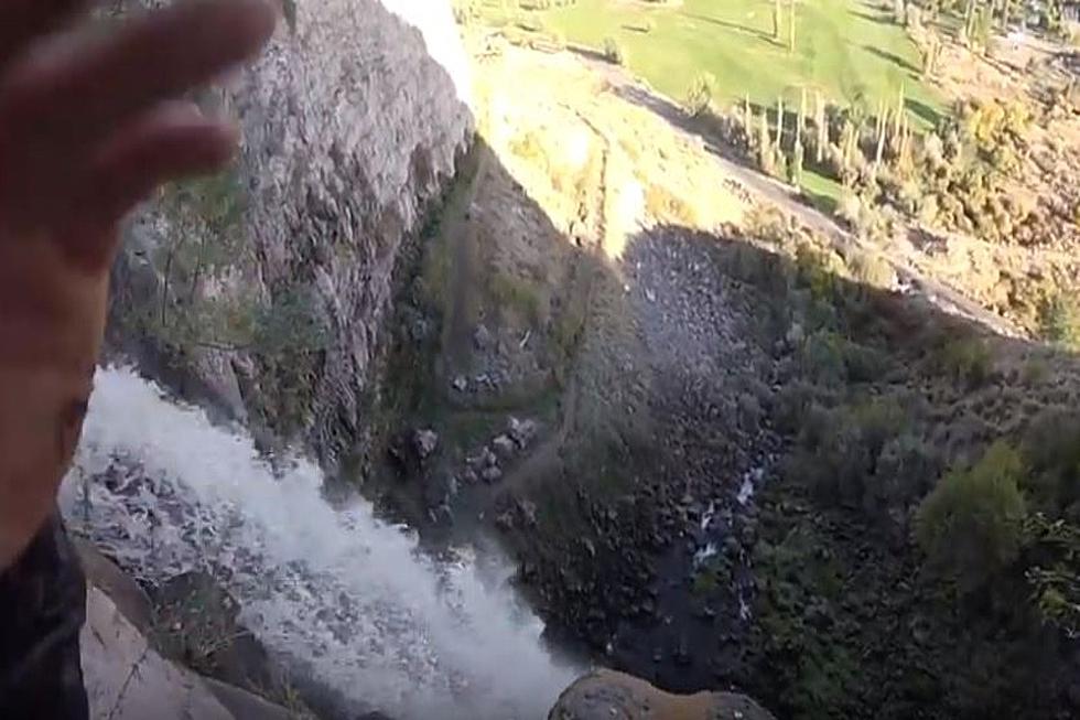 Crazy Video: This Dude BASE Jumped Off Perrine Coulee Waterfall