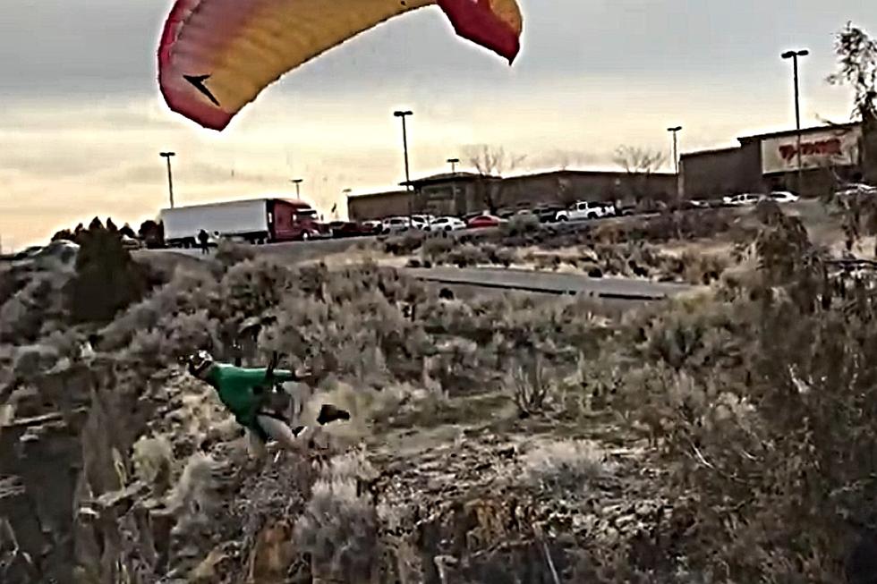 VIDEO: Jumper Sails Off Twin Falls Canyon Cliff; Wild Ride Ensues