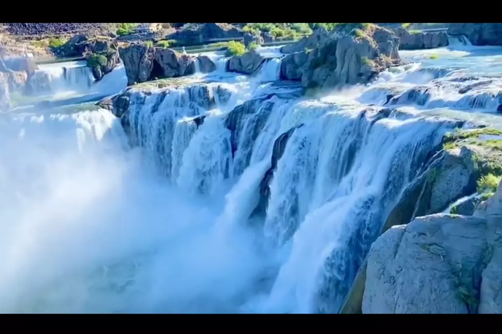 Double Rainbow Appears As Shoshone Falls Roar