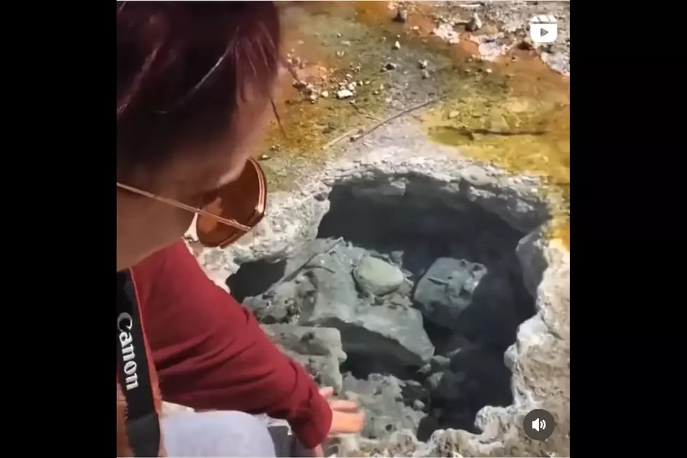 Yellowstone Touron Surprised That Geyser Water Is Really Hot