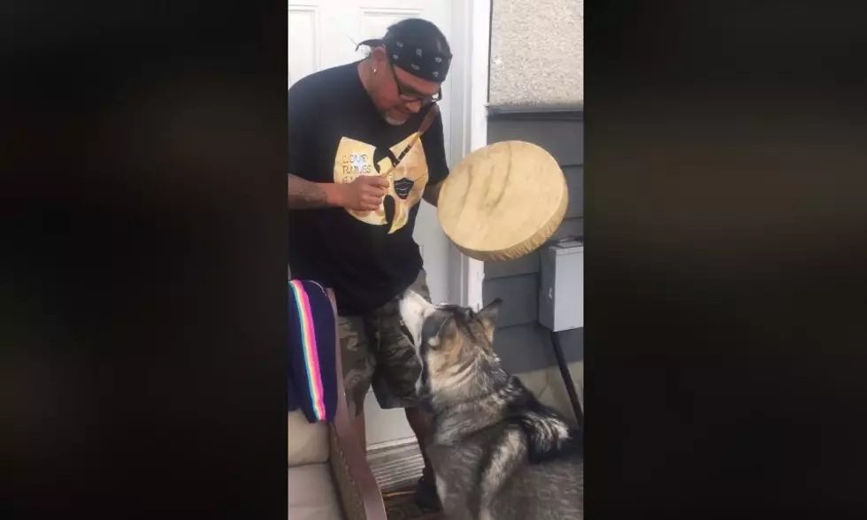 WATCH: Dog Sings His Own Powwow