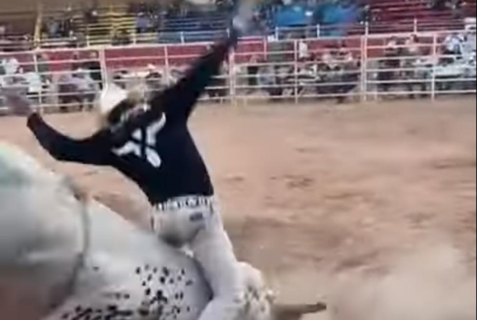Hardcore Cowboy Rides Bull 15 Secs with No Hands