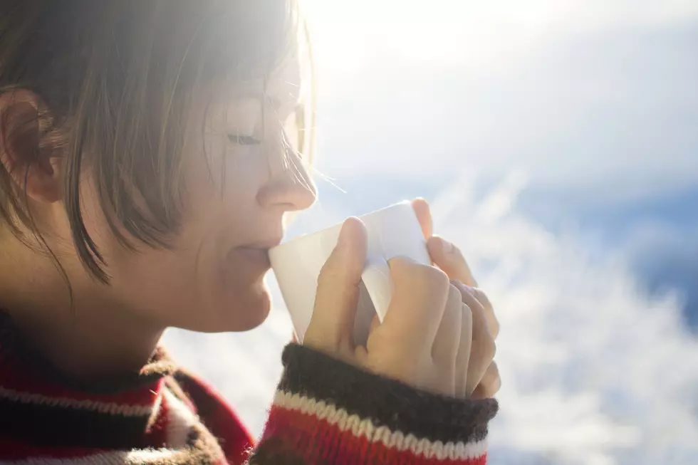 Hot morning drink winter