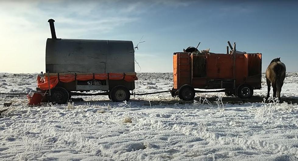 Sheep Wagon Winter Camping In Wyoming