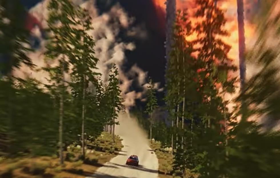 Nail Biting Simulation Shows Car Attempt to Escape Yellowstone