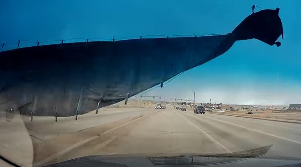 WATCH: Wyoming Driver's Windshield SMASHED!