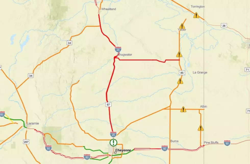 Wyoming I-25 Closed Thursday Morning Cheyenne &#8211; Wheatland