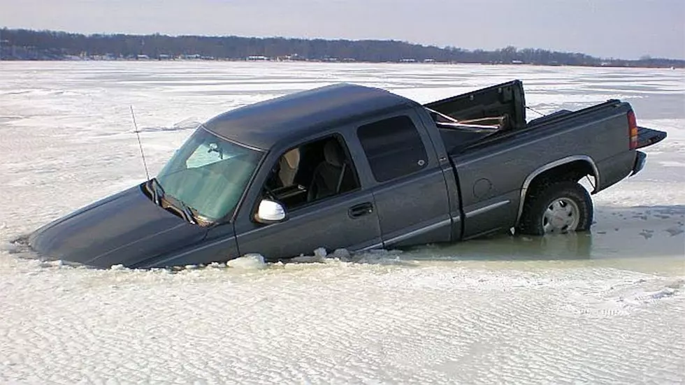 WATCH: Vehicles Breaking Through Ice & Sinking