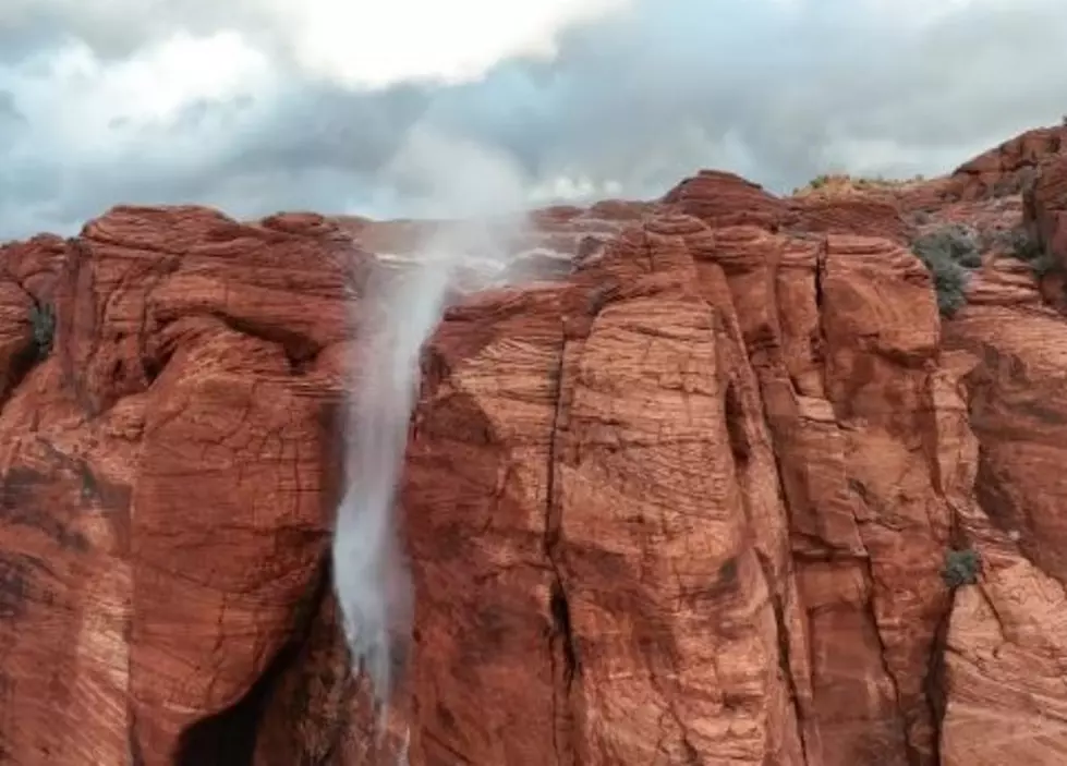 WATCH: Reverse Waterfall Created By Hard Western Wind