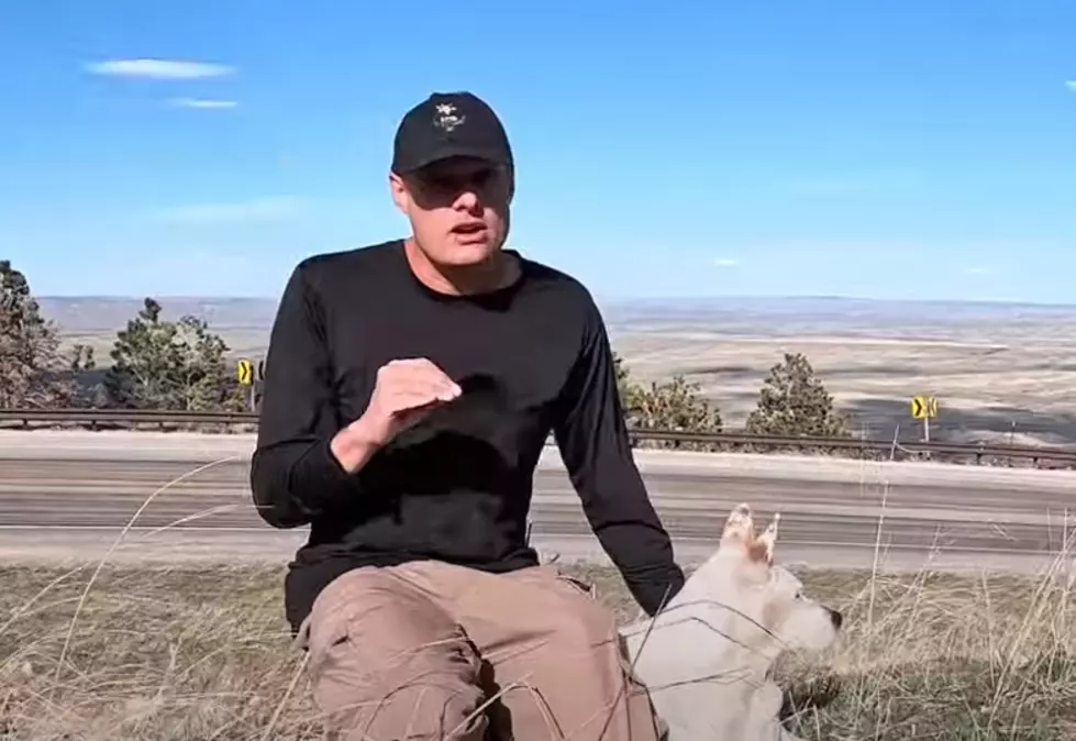 Man & His Dog Treasure Hunt In Wyoming