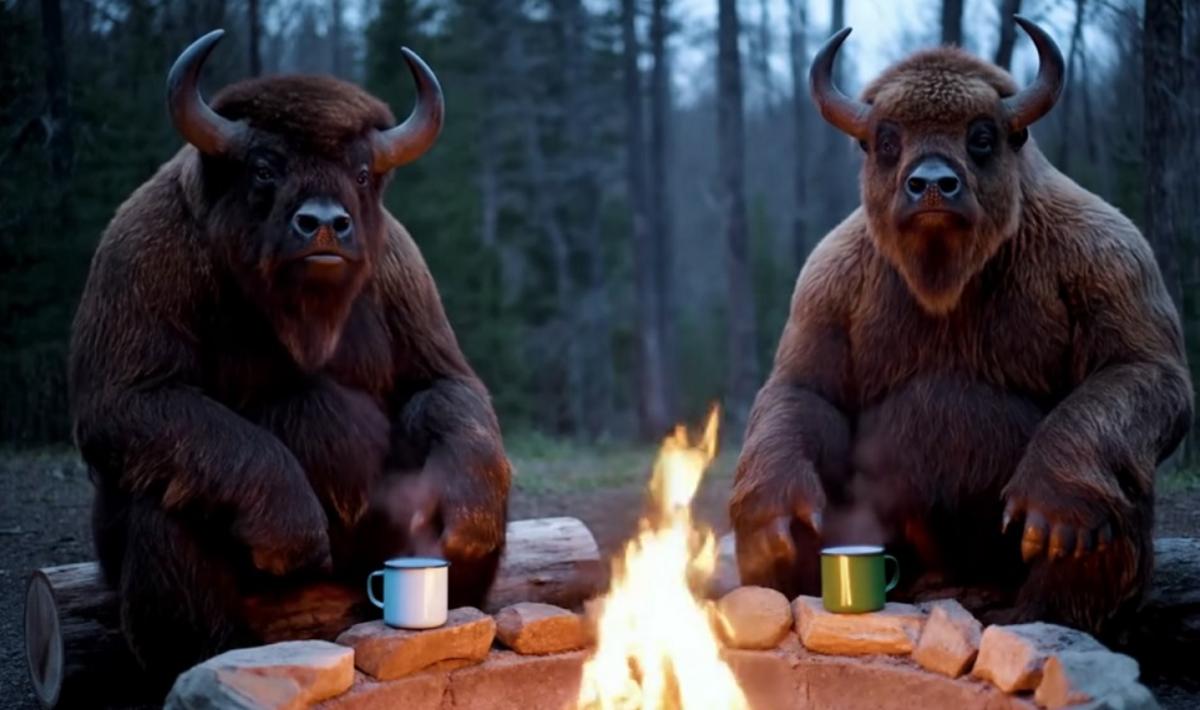 WATCH: Yellowstone Bison Discuss Tourist Fails