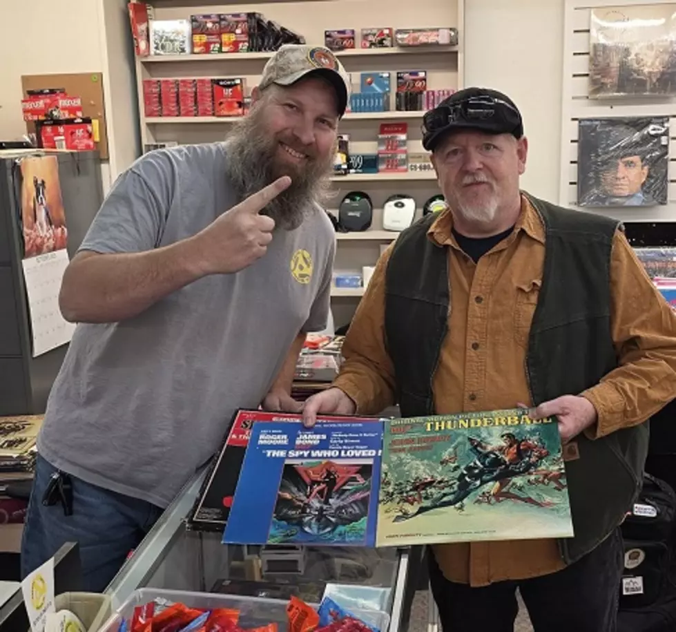 New Owner of Downtown Vinyl and Tim Mandese, the first customer