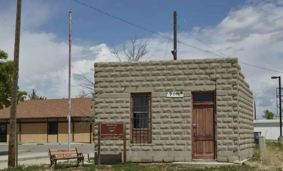 The old town jail in Shoshoni, Wyoming