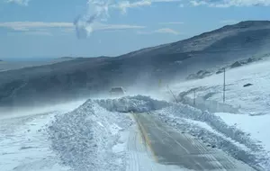 Snow Dusts Beartooth Pass, August 30, 2026