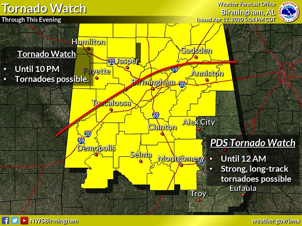 Particularly Dangerous Situation Tornado Watch In Effect