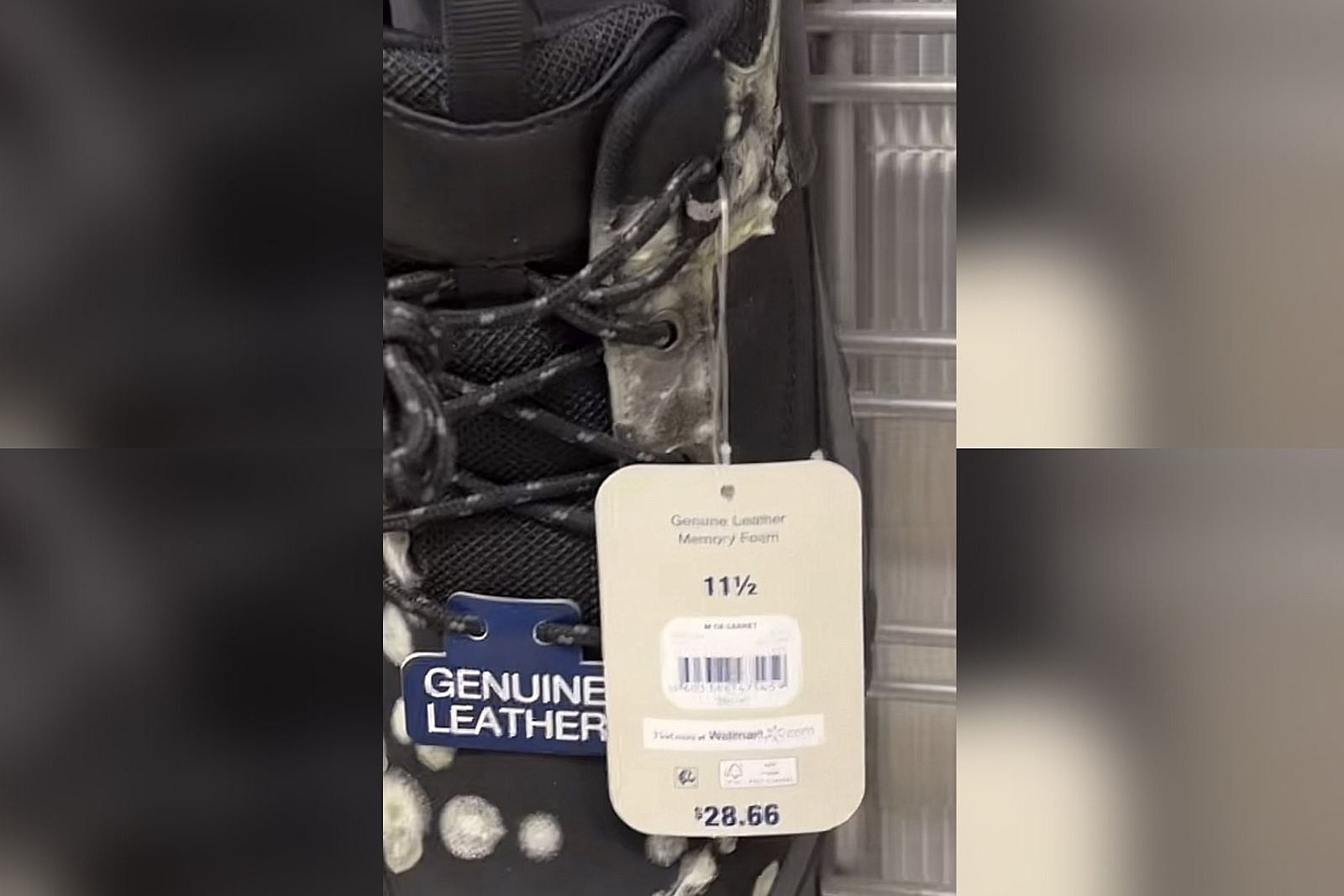 12 Lan Xxxxx Videos School Ghral - Viral Tik Tok Video Shows Moldy Shoes for Sale Inside Wal-Mart